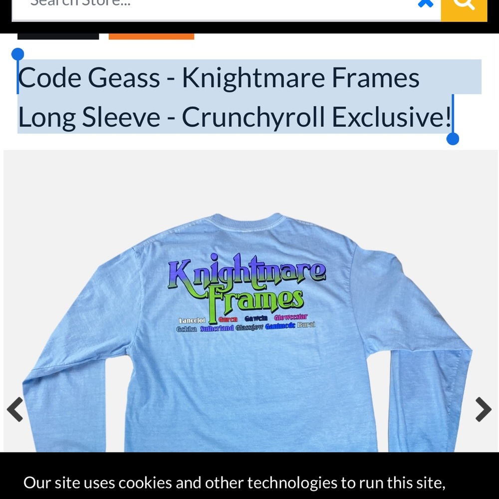 New Code Geass Anime Knightmare Frames Long Sleev… - image 2